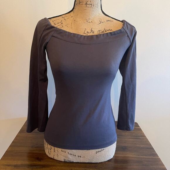 Amanda Uprichard Gray Blouse Size Small - Picture 1 of 4
